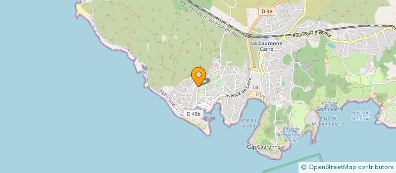 localisation de l'entreprise MONSIEUR BLAISE BASCETTO  MARTIGUES