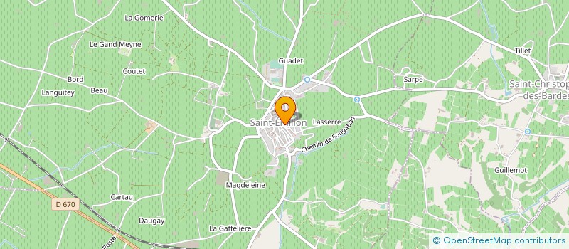 localisation de l'entreprise MONSIEUR BLAISE BECHADE  SAINT-EMILION