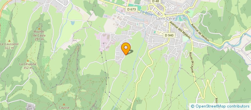 localisation de l'entreprise MONSIEUR BLAISE BROUENS  SAINT-CERE