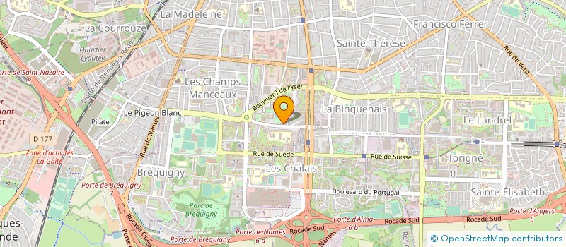 localisation de l'entreprise MONSIEUR BLAISE DJEUNYA KUITAT à RENNES