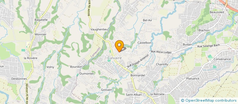 localisation de l'entreprise MONSIEUR BLAISE GENDREY  BAIE-MAHAULT