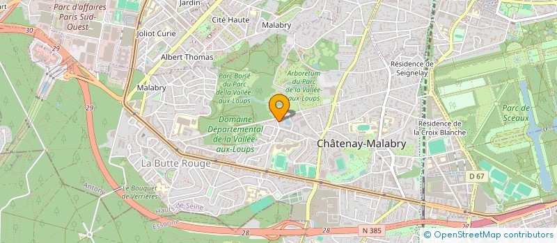 localisation de l'entreprise MONSIEUR BLAISE KASONGO KAZIMOTO  CHATENAY-MALABRY