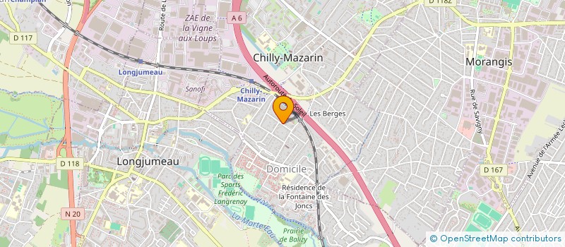 localisation de l'entreprise MONSIEUR BLAISE LEBRETON  CHILLY-MAZARIN