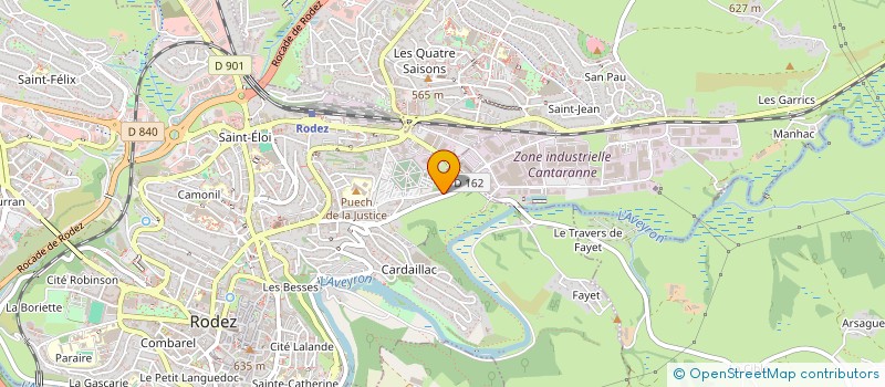 localisation de l'entreprise MONSIEUR BLAISE LOUZAO  RODEZ