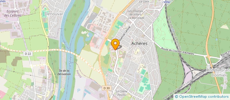 localisation de l'entreprise MONSIEUR BLAISE NGIMBU MAWETE MISAMU  ACHERES