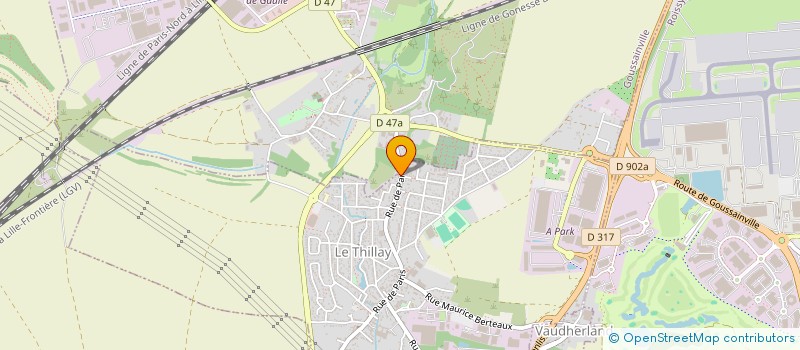 localisation de l'entreprise MONSIEUR BLAISE-ROBIN BEAUTES  LE THILLAY