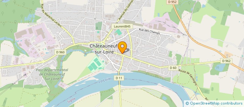 localisation de l'entreprise MONSIEUR BLAISE SCHWARTZ à CHATEAUNEUF-SUR-LOIRE