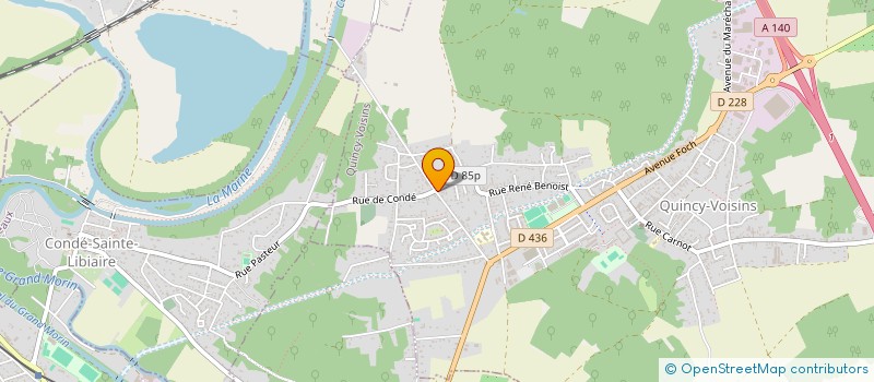 localisation de l'entreprise MONSIEUR BLAISE SIEWE PATIPE  QUINCY-VOISINS