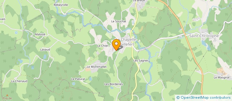 localisation de l'entreprise MONSIEUR BLAISE TAGUET à LA CHAPELLE-TAILLEFERT