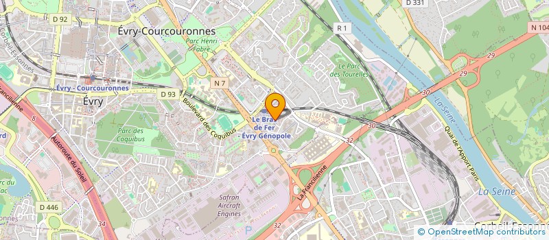 localisation de l'entreprise MONSIEUR BLAKE CHOFOR  EVRY-COURCOURONNES