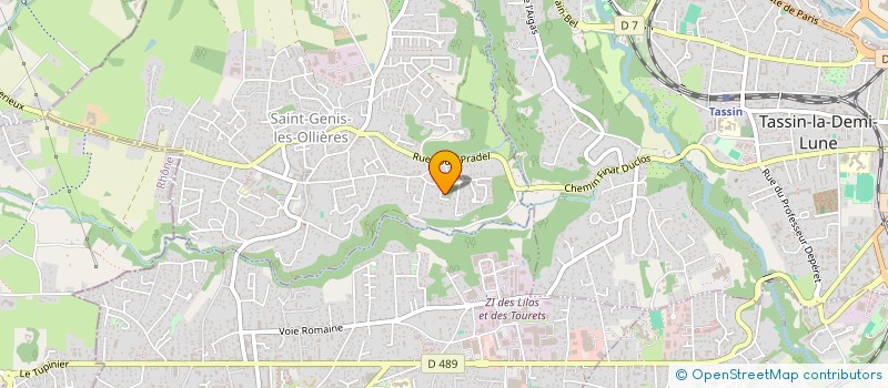 localisation de l'entreprise MONSIEUR BLAS SANCHEZ SANCHEZ  SAINT-GENIS-LES-OLLIERES