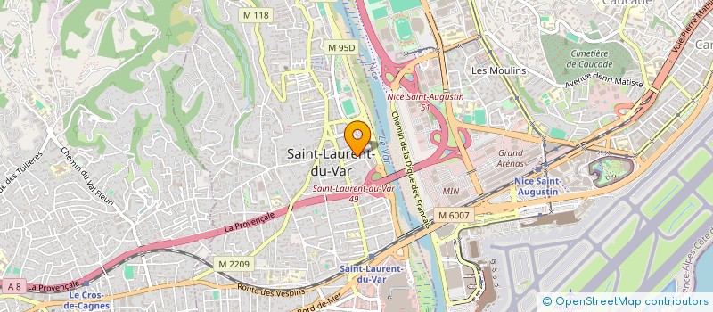 localisation de l'entreprise MONSIEUR BLASANTONIO PEREZ à SAINT-LAURENT-DU-VAR
