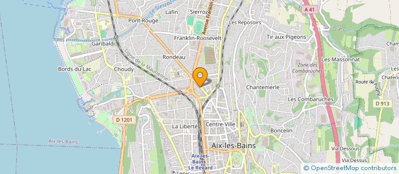 localisation de l'entreprise MONSIEUR BLERIM MEHMETI à AIX-LES-BAINS