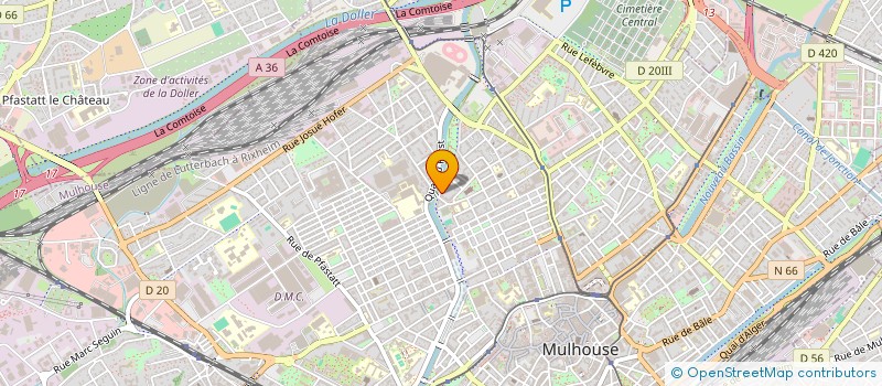 localisation de l'entreprise MONSIEUR BLERIM MORINA  MULHOUSE