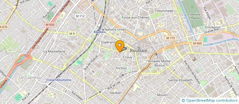 localisation de l'entreprise MONSIEUR BLESSY-ALEXANDER NGOYI  ROUBAIX