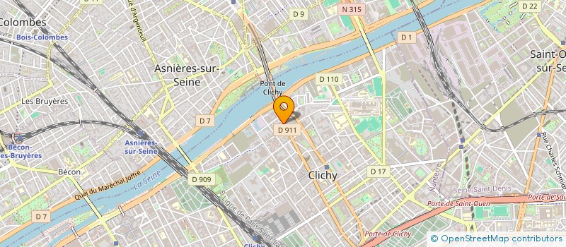 localisation de l'entreprise MONSIEUR BO WU à CLICHY