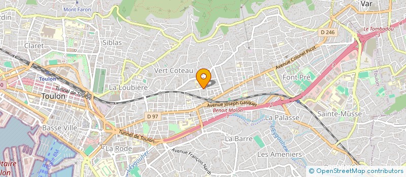 localisation de l'entreprise MONSIEUR BOB FALIU à TOULON