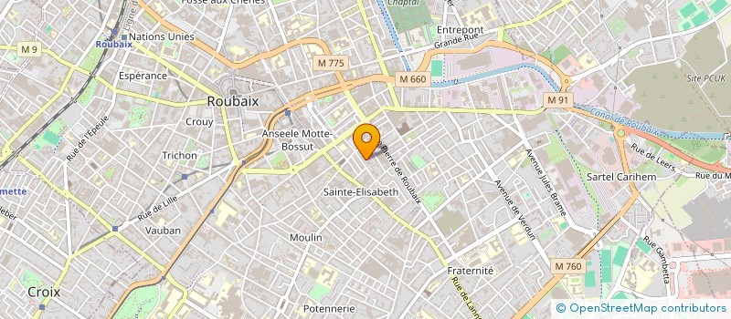 localisation de l'entreprise MONSIEUR BOBO SYLLA  ROUBAIX