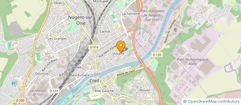 localisation de l'entreprise MONSIEUR BOCAR SALL  CREIL