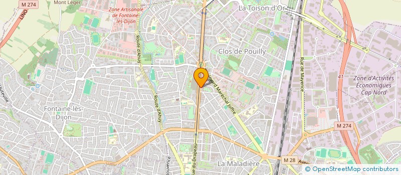 localisation de l'entreprise MONSIEUR BODE BODE AYENI OWOKA à DIJON