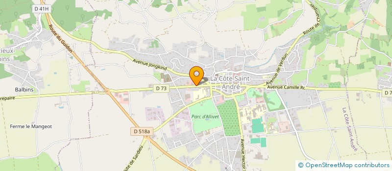 localisation de l'entreprise MONSIEUR BODEK SEBASTIAN  LA COTE-SAINT-ANDRE