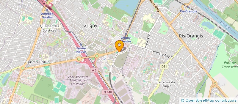 localisation de l'entreprise MONSIEUR BODRUL CHOWDHURY  GRIGNY