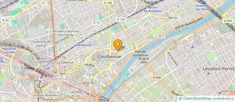 localisation de l'entreprise MONSIEUR BOGDAN SAJINOVIC à COURBEVOIE
