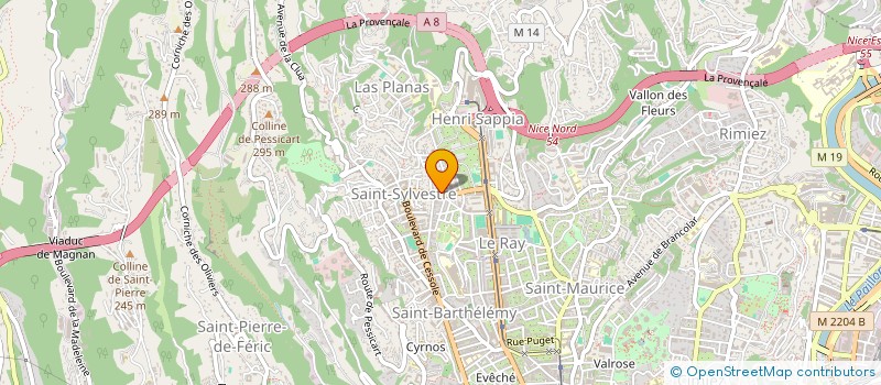 localisation de l'entreprise MONSIEUR BOGDAN SHEVCHENKO à NICE