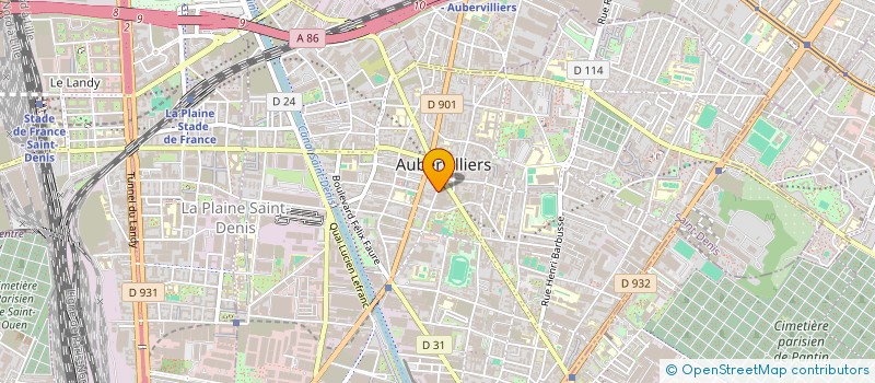 localisation de l'entreprise MONSIEUR BOGUSLAW TARNAWSKI  AUBERVILLIERS