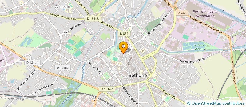 localisation de l'entreprise MONSIEUR BOIDIN JOHAN à BETHUNE