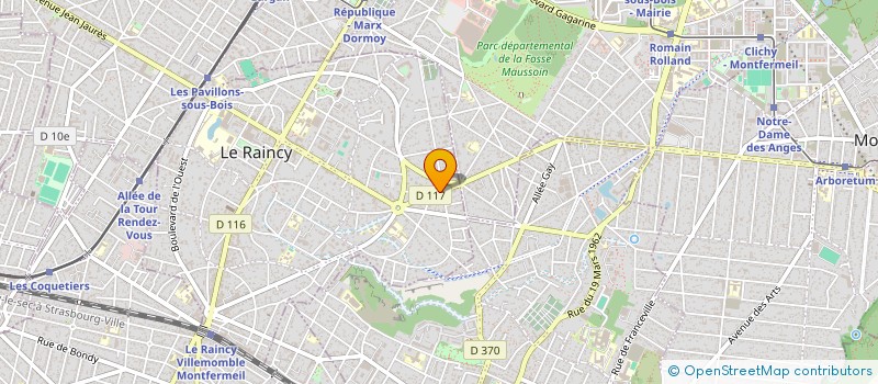 localisation de l'entreprise MONSIEUR BOIS ERIC  LE RAINCY