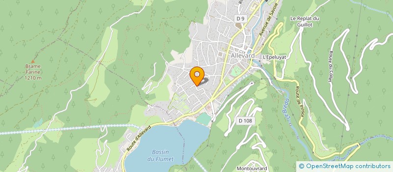 localisation de l'entreprise MONSIEUR BOIVIN QUIMAUD à ALLEVARD