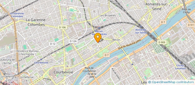 localisation de l'entreprise MONSIEUR BOJAN KRDZIC  COURBEVOIE