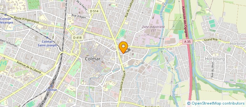 localisation de l'entreprise MONSIEUR BOJAN PETROVIC  COLMAR