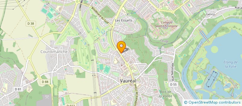 localisation de l'entreprise MONSIEUR BOKAR DIOUM  VAUREAL