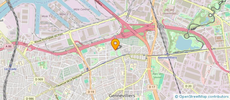 localisation de l'entreprise MONSIEUR BOLIGA AUGUSTIN DOGO à GENNEVILLIERS
