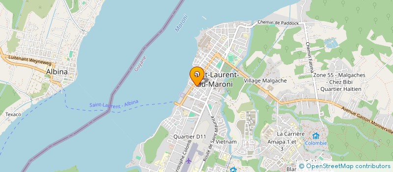 localisation de l'entreprise MONSIEUR BOLTON NAWANG  SAINT-LAURENT-DU-MARONI