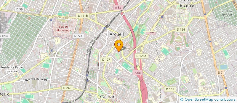 localisation de l'entreprise MONSIEUR BOMBASA BOPONDE à ARCUEIL