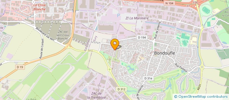 localisation de l'entreprise MONSIEUR BONDOUFLE RIC  BONDOUFLE