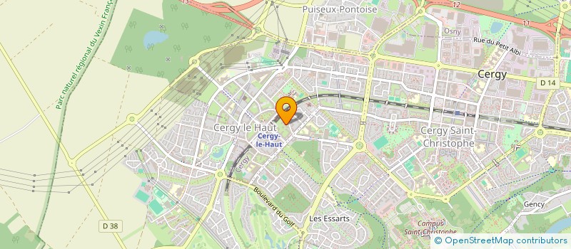 localisation de l'entreprise MONSIEUR BONIFACE EMASSI  CERGY