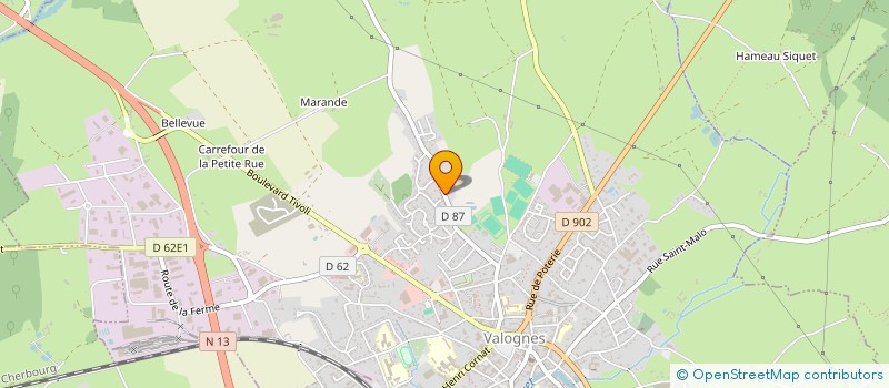 localisation de l'entreprise MONSIEUR BONIFACE GUEUTI  VALOGNES