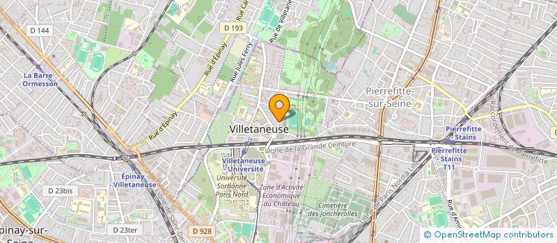 localisation de l'entreprise MONSIEUR BONIFASE MOSES JOSEPH  VILLETANEUSE