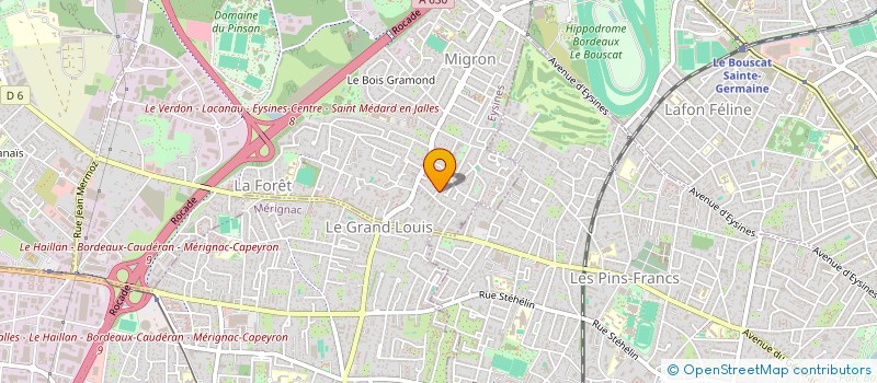 localisation de l'entreprise MONSIEUR BONNE ANNEE NGOBIAOU  EYSINES