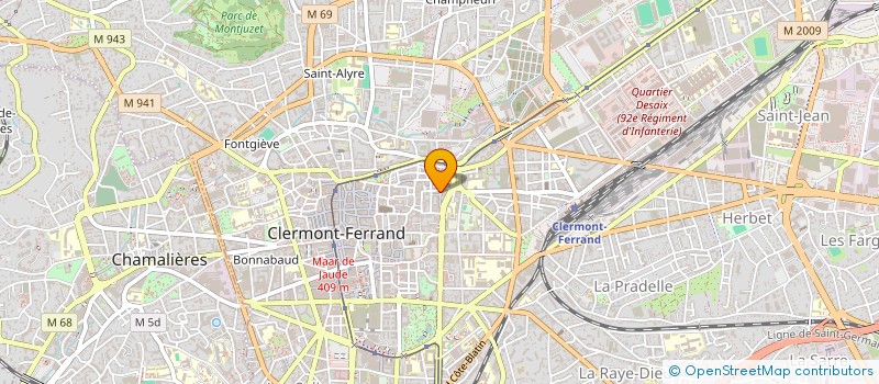 localisation de l'entreprise MONSIEUR BONNE BONGO  CLERMONT-FERRAND