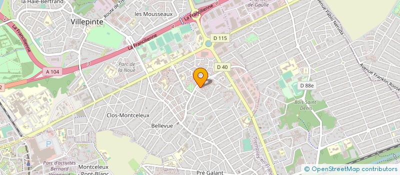 localisation de l'entreprise MONSIEUR BONNEVY MOUSAR à VILLEPINTE