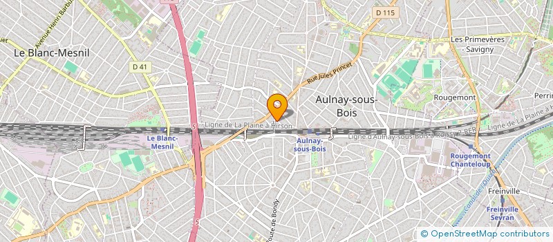 localisation de l'entreprise MONSIEUR BORAMY HONORE à AULNAY-SOUS-BOIS