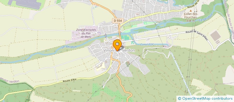 localisation de l'entreprise MONSIEUR BORIS AISSANI  VINON-SUR-VERDON