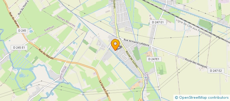 localisation de l'entreprise MONSIEUR BORIS AMY  HAMES-BOUCRES