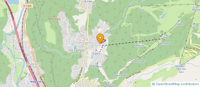 localisation de l'entreprise MONSIEUR BORIS BESNARD  ARACHES-LA-FRASSE