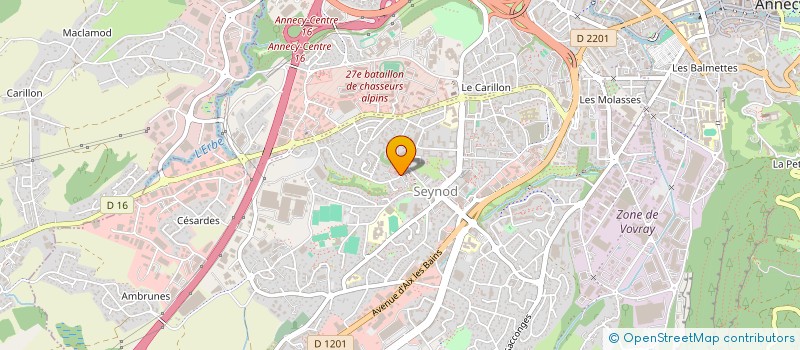 localisation de l'entreprise MONSIEUR BORIS BIHLER à ANNECY